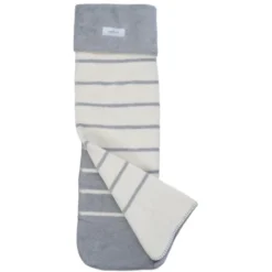 Zaffiro Grijs & Ecru Gestreept 100 X 150 Cm Ledikantdeken 15366 6 Zaffiro Grijs & Ecru Gestreept 100 X 150 Cm Ledikantdeken 15366 -Beste Babyproducten 23481 grijsecrustrepenlengte