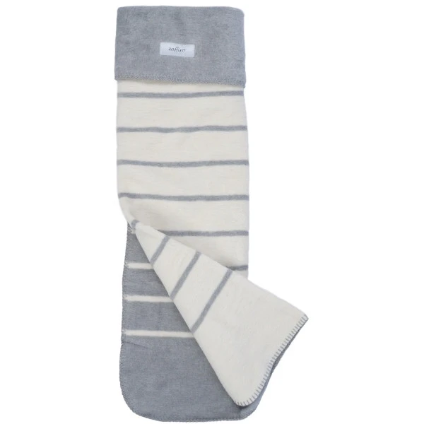 Zaffiro Grijs & Ecru Gestreept 100 X 150 Cm Ledikantdeken 15366 3 Zaffiro Grijs & Ecru Gestreept 100 X 150 Cm Ledikantdeken 15366 - Afbeelding 3