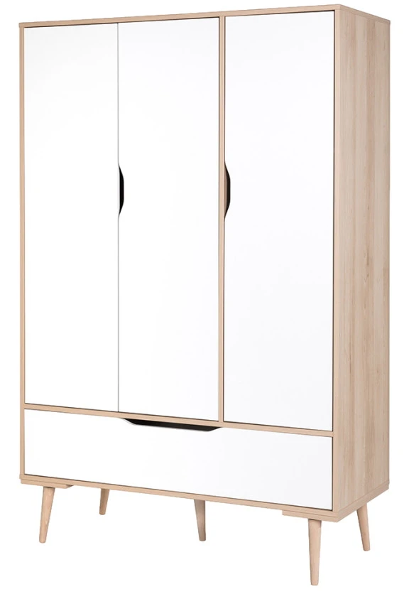 Babykamer Marloes Naturel: Ledikant, Commode & 3-Deurskast 3 Babykamer Marloes Naturel: Ledikant, Commode & 3-Deurskast - Afbeelding 3