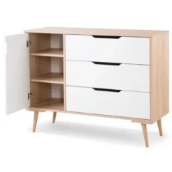 Babykamer Marloes Naturel: Ledikant, Commode & 3-Deurskast 16 Babykamer Marloes Naturel: Ledikant, Commode & 3-Deurskast -Beste Babyproducten 3 deurskast marloes 9