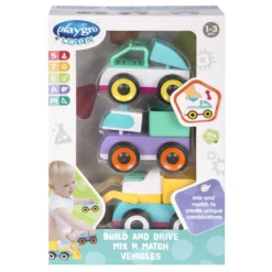 Playgro Build And Drive Mix N Match 3 Stuks Voertuigen P4088176 -Beste Babyproducten 4088176 build and drive mix n match vehicles p1