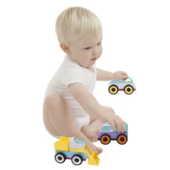 Playgro Build And Drive Mix N Match 3 Stuks Voertuigen P4088176 -Beste Babyproducten 4088176 build and drive mix n match vehicles t2