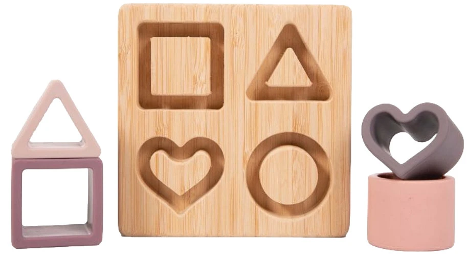 Bo Jungle B-Bamboo Shapes Hearts Vormenpuzzel B931000 1 Bo Jungle B-Bamboo Shapes Hearts Vormenpuzzel B931000