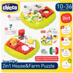 Chicco 2-in-1 Huispuzzel 00011085000000 -Beste Babyproducten Chicco 2 in 1 Huispuzzel 00011085000000 6