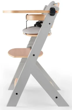 Kinderkraft Enock Grijs/Naturel Houten Kinderstoel Met Zitverkleiner KHENOC0PGRY0000 -Beste Babyproducten Kinderkraft Enock Grey Kinderstoel met Zitverkleiner KHENOC0PGRY0000 3