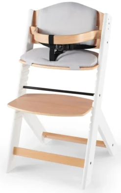 Kinderkraft Enock Wit/Naturel Houten Kinderstoel Met Zitverkleiner KHENOC0PWHT0000 -Beste Babyproducten Kinderkraft Enock White Kinderstoel met Zitverkleiner KHENOC0PWHT0000 2