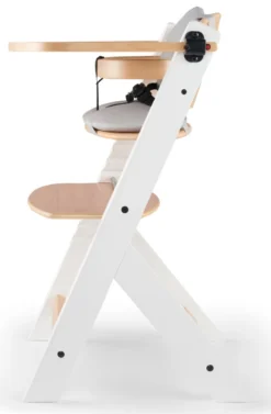 Kinderkraft Enock Wit/Naturel Houten Kinderstoel Met Zitverkleiner KHENOC0PWHT0000 -Beste Babyproducten Kinderkraft Enock White Kinderstoel met Zitverkleiner KHENOC0PWHT0000 4