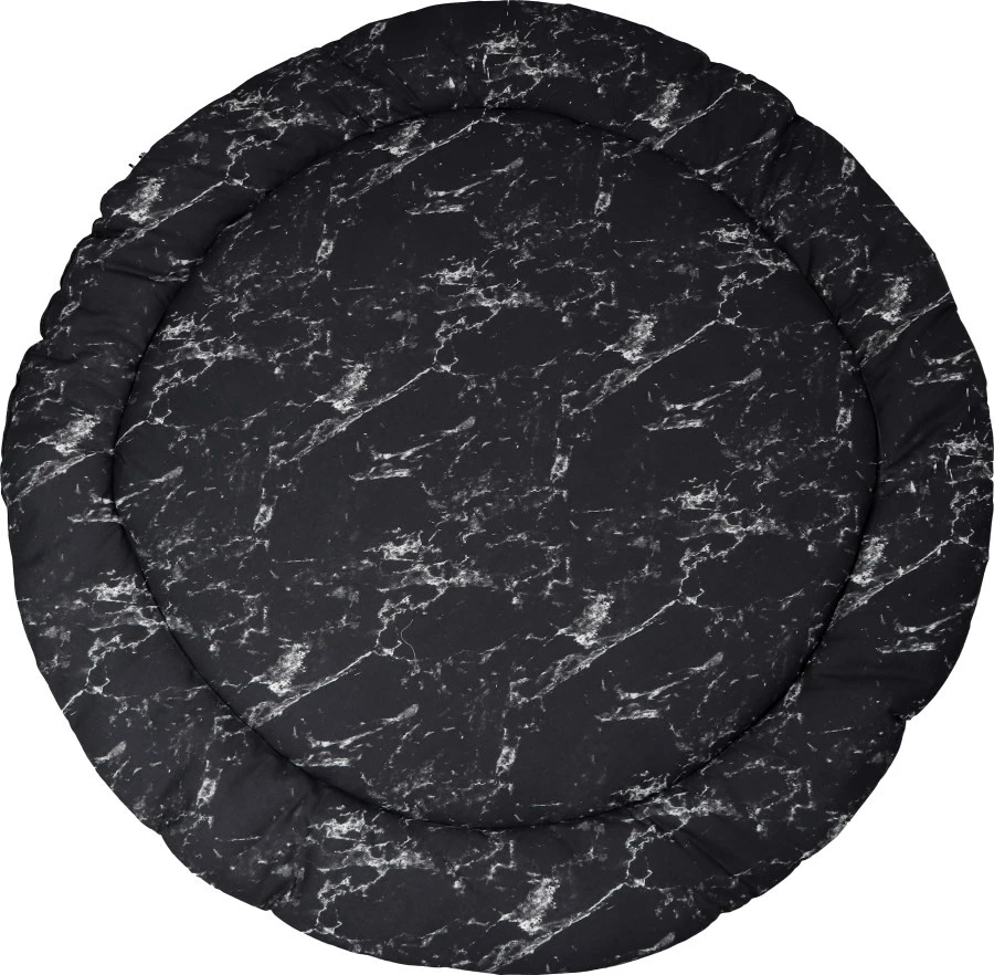 MamaLoes Marmer Zwart 90 Cm Rond Boxkleed ML020207 1 MamaLoes Marmer Zwart 90 Cm Rond Boxkleed ML020207