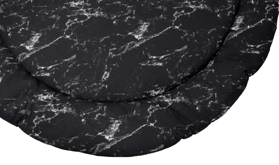 MamaLoes Marmer Zwart 90 Cm Rond Boxkleed ML020207 2 MamaLoes Marmer Zwart 90 Cm Rond Boxkleed ML020207 - Afbeelding 2