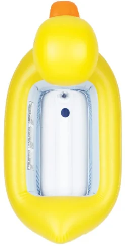 Munchkin White Hot Eend Opblaasbaar Veiligheidsbadje 011054 -Beste Babyproducten Munchkin White Hot Eend Opblaasbaar Veiligheidsbadje Bovenaanzicht 4