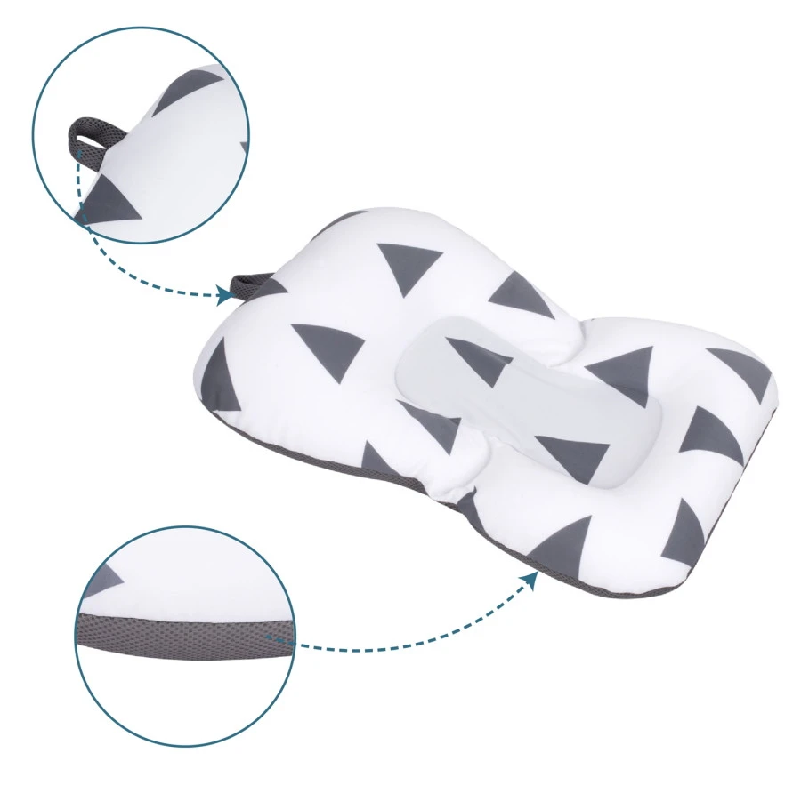 Sevibaby Cozy Triangle Grey Baby Badkussen 69-141 5 Sevibaby Cozy Triangle Grey Baby Badkussen 69-141 - Afbeelding 5