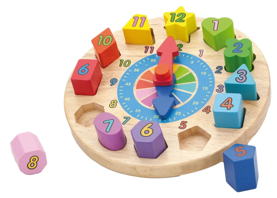 Viga Houten Speelgoed Klok 59235 1 Viga Houten Speelgoed Klok 59235