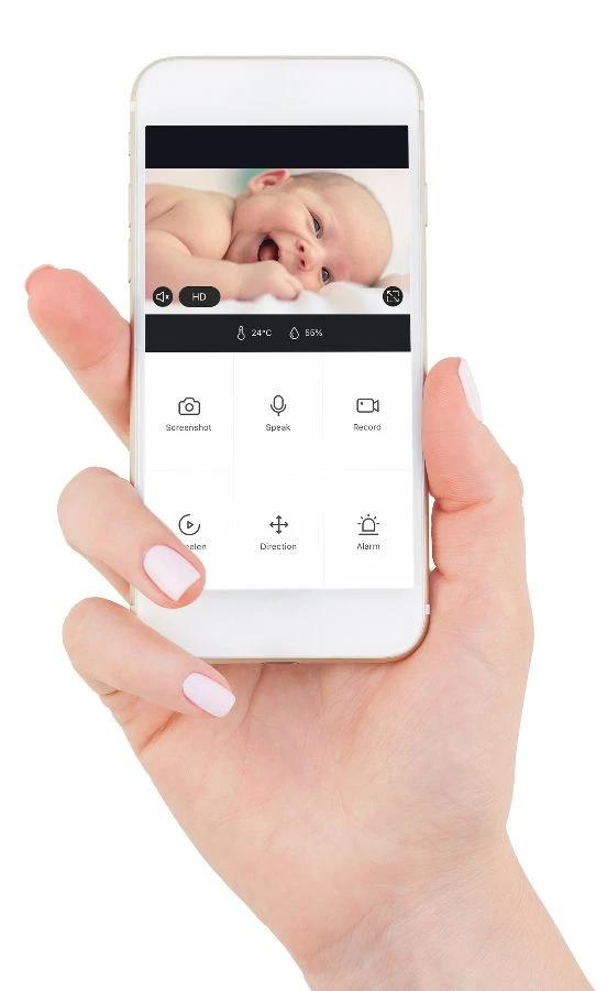 Alecto Smartbaby10 Zwart Babyfoon Met Wifi 8 Alecto Smartbaby10 Zwart Babyfoon Met Wifi - Afbeelding 8