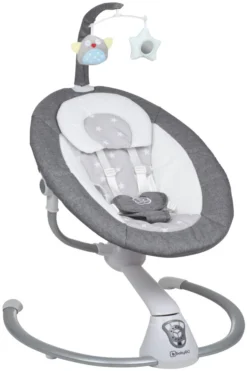 Babygo Homey Set Grey/Nature Babyschommel En Kinderstoel 19021 -Beste Babyproducten babygo homey grey swing babyschommel 109 2 2 1
