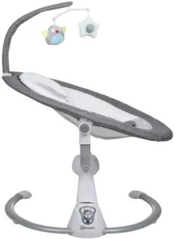 Babygo Homey Set Grey/Nature Babyschommel En Kinderstoel 19021 -Beste Babyproducten babygo homey grey swing babyschommel 109 2 3 1