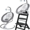 Babygo Homey Set Grey/Black Babyschommel En Kinderstoel 19023