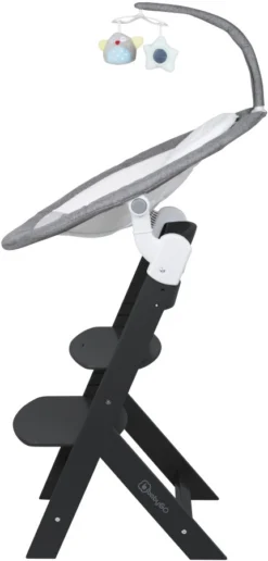 Babygo Homey Set Grey/Black Babyschommel En Kinderstoel 19023 -Beste Babyproducten babygo homey set greyblack babyschommel en kinderstoel 19023 4