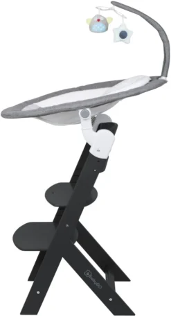 Babygo Homey Set Grey/Black Babyschommel En Kinderstoel 19023 -Beste Babyproducten babygo homey set greyblack babyschommel en kinderstoel 19023 5