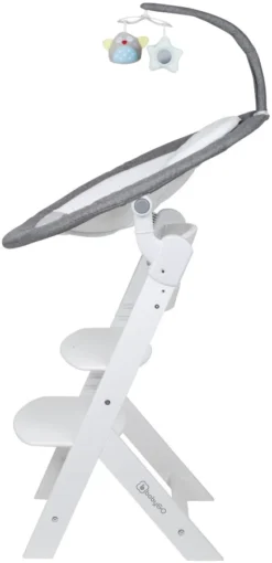 Babygo Homey Set Grey/White Babyschommel En Kinderstoel 19024 -Beste Babyproducten babygo homey set greywhite babyschommel en kinderstoel 19024 4