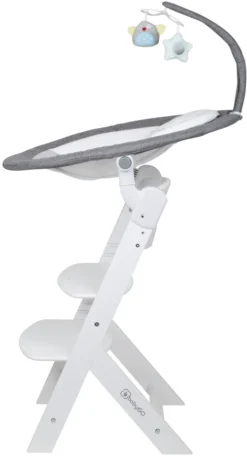 Babygo Homey Set Grey/White Babyschommel En Kinderstoel 19024 -Beste Babyproducten babygo homey set greywhite babyschommel en kinderstoel 19024 5