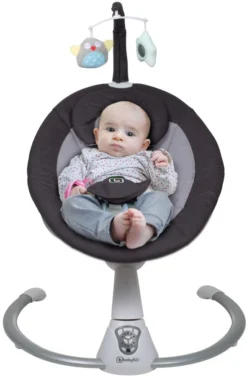 Babygo Homey Set Black/Grey Babyschommel En Kinderstoel 19012 -Beste Babyproducten babygo homey swing babyschommel 1 1 2