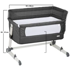 Babygo Together Dark Grey Wieg Aan Bed 460-4 -Beste Babyproducten babygo together dark grey wieg aan bed 460 4 8