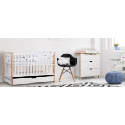 Ledikant Lieke Naturel 60x120 Cm -Beste Babyproducten babykamer lieke ledikant commode 1 3