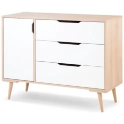 Babykamer Marloes Wit: Ledikant, Commode & 2-Deurskast -Beste Babyproducten babykamer marloes ledikant commode kast 4 1