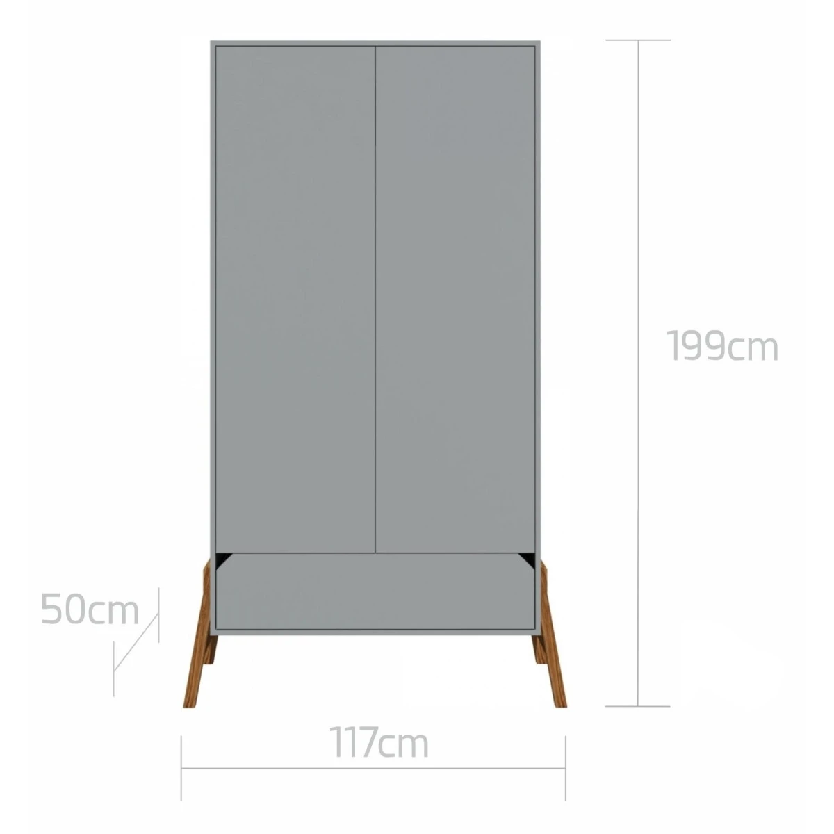 Bellamy Lotta Grey Babykamer: Ledikant/Juniorbed, Commode En 2-Deurskast 12 Bellamy Lotta Grey Babykamer: Ledikant/Juniorbed, Commode En 2-Deurskast - Afbeelding 12