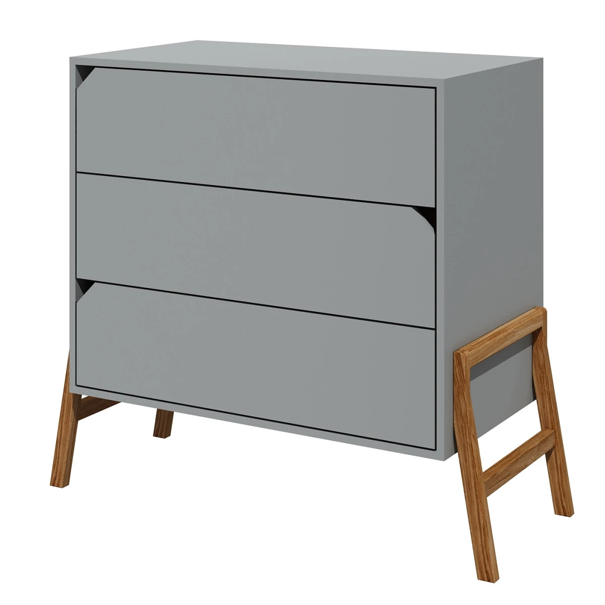 Bellamy Lotta Grey Babykamer: Ledikant/Juniorbed, Commode En 2-Deurskast 8 Bellamy Lotta Grey Babykamer: Ledikant/Juniorbed, Commode En 2-Deurskast - Afbeelding 8