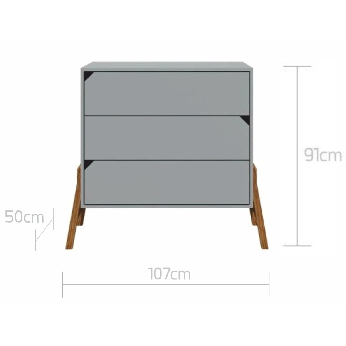 Bellamy Lotta Grey Commode LOSZKOMO 3 Bellamy Lotta Grey Commode LOSZKOMO - Afbeelding 3