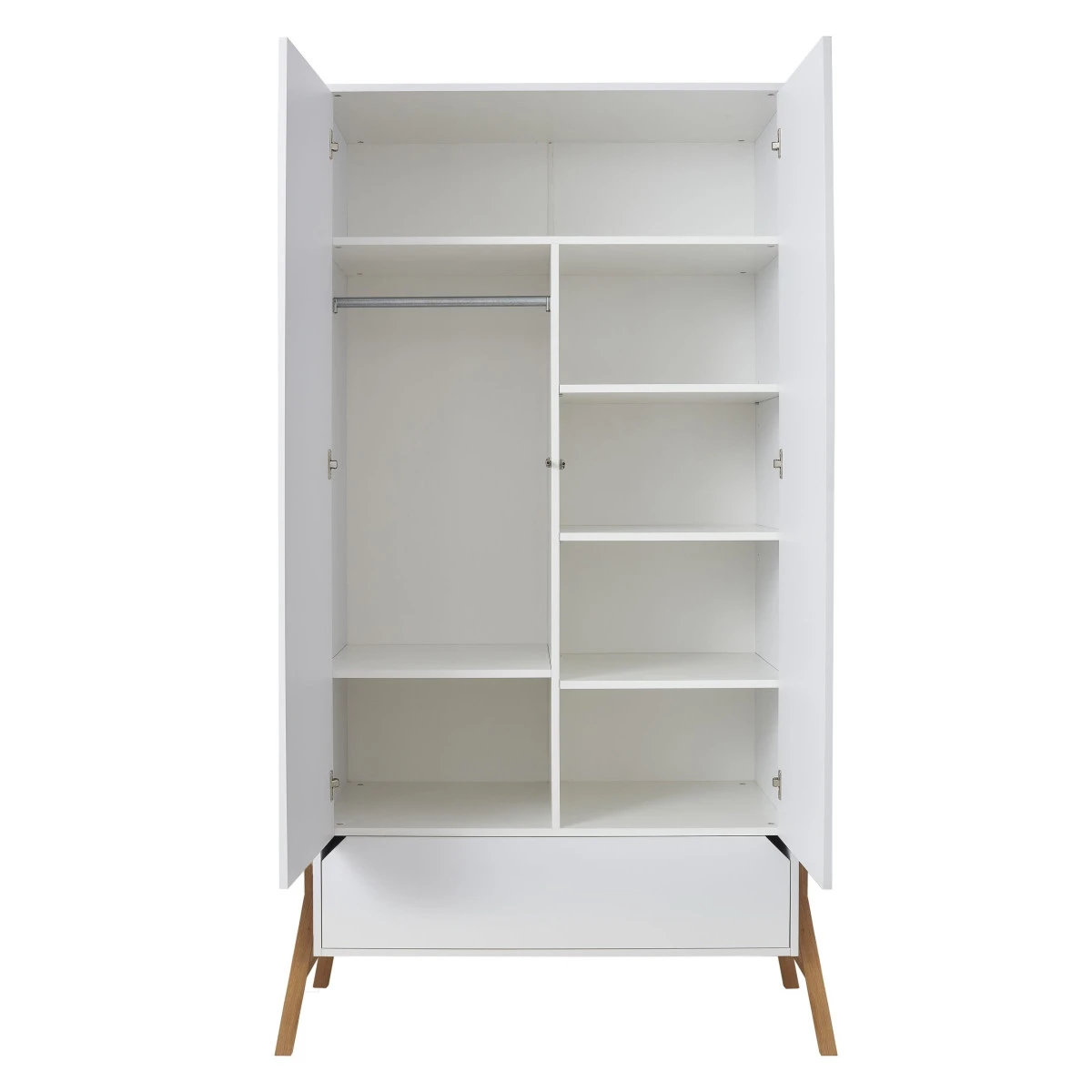 Bellamy Lotta Snow Babykamer: Ledikant/Juniorbed, Commode Met 6 Lades En 2-Deurskast 13 Bellamy Lotta Snow Babykamer: Ledikant/Juniorbed, Commode Met 6 Lades En 2-Deurskast - Afbeelding 13