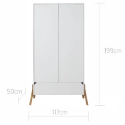Bellamy Lotta Snow Babykamer: Ledikant/Juniorbed, Commode Met 6 Lades En 2-Deurskast 30 Bellamy Lotta Snow Babykamer: Ledikant/Juniorbed, Commode Met 6 Lades En 2-Deurskast -Beste Babyproducten bellamy lotta snow 2 deurskast lobisz2d 3 2