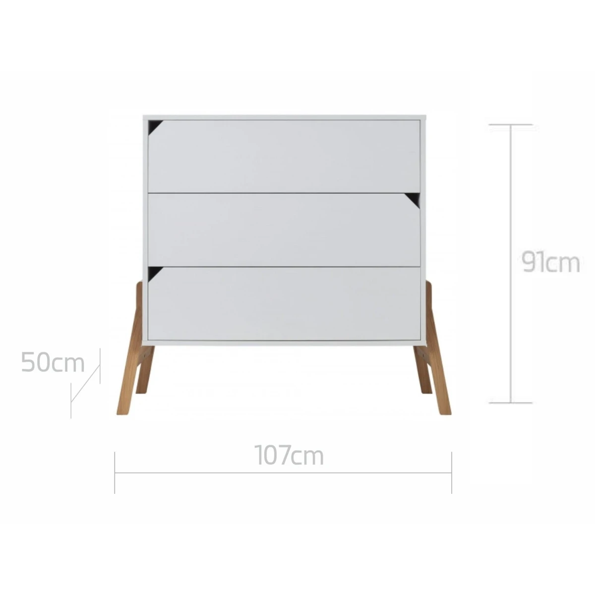 Bellamy Lotta Snow Babykamer: Ledikant/Juniorbed En Commode 9 Bellamy Lotta Snow Babykamer: Ledikant/Juniorbed En Commode - Afbeelding 9