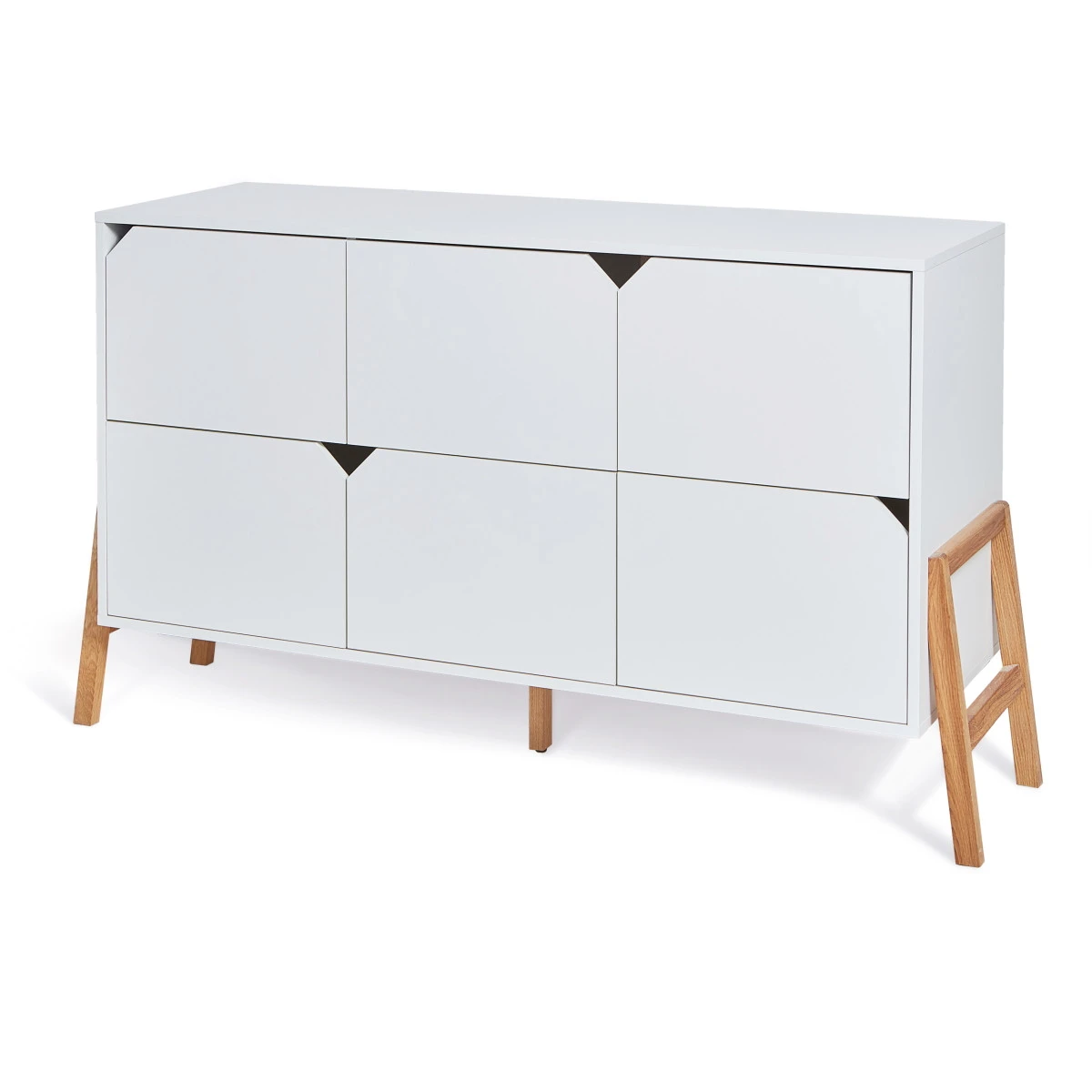 Bellamy Lotta Snow Babykamer: Ledikant/Juniorbed En Commode Met 6 Lades 9 Bellamy Lotta Snow Babykamer: Ledikant/Juniorbed En Commode Met 6 Lades - Afbeelding 9