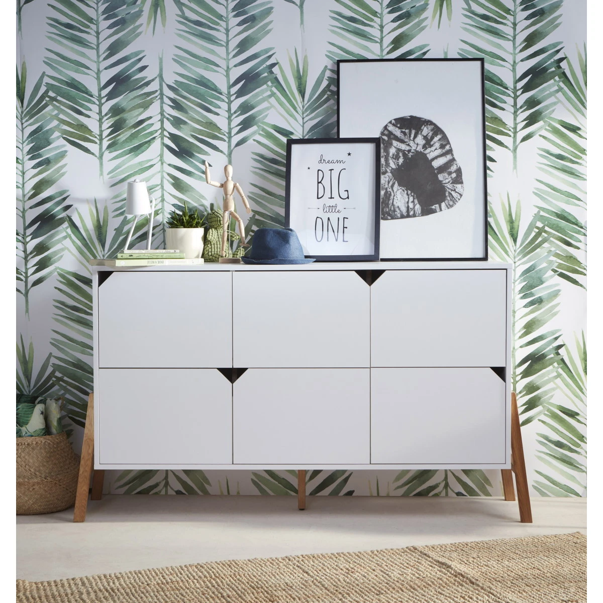 Bellamy Lotta Snow Babykamer: Ledikant/Juniorbed, Commode Met 6 Lades En 2-Deurskast 11 Bellamy Lotta Snow Babykamer: Ledikant/Juniorbed, Commode Met 6 Lades En 2-Deurskast - Afbeelding 11