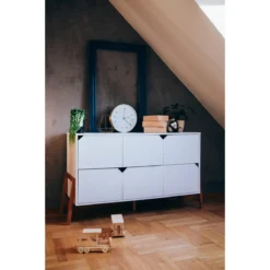 Bellamy Lotta Snow Commode Met 6 Lades LOBIKO6S -Beste Babyproducten bellamy lotta snow commode met 6 lades lobiko6s 5