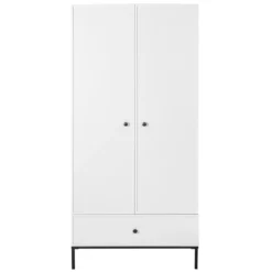 Bellamy Lumi White Babykamer: Ledikant/Juniorbed, Commode En 2-Deurskast 29 Bellamy Lumi White Babykamer: Ledikant/Juniorbed, Commode En 2-Deurskast -Beste Babyproducten bellamy lumi white 2 deurskast lubisz2d 1 1