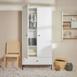 Bellamy Lumi White 2-Deurskast LUBISZ2D -Beste Babyproducten bellamy lumi white 2 deurskast lubisz2d 6