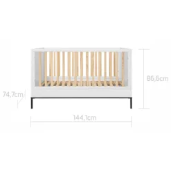 Bellamy Lumi White Babykamer: Ledikant/Juniorbed, Commode En 2-Deurskast 32 Bellamy Lumi White Babykamer: Ledikant/Juniorbed, Commode En 2-Deurskast -Beste Babyproducten bellamy lumi white 70 x 140 cm ledikant juniorbed lubilo70 7 2