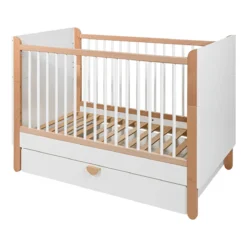 Bellamy Ratata Babykamer: Ledikant, Commode En 2-Deurskast -Beste Babyproducten bellamy ratata 60 x 120 cm ledikant rabilo60 19 2