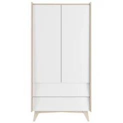 Bellamy So Sixty Babykamer: Ledikant/Juniorbed, Commode En 2-Deurskast -Beste Babyproducten bellamy so sixty 2 deurskast ssbisz2d 1 1