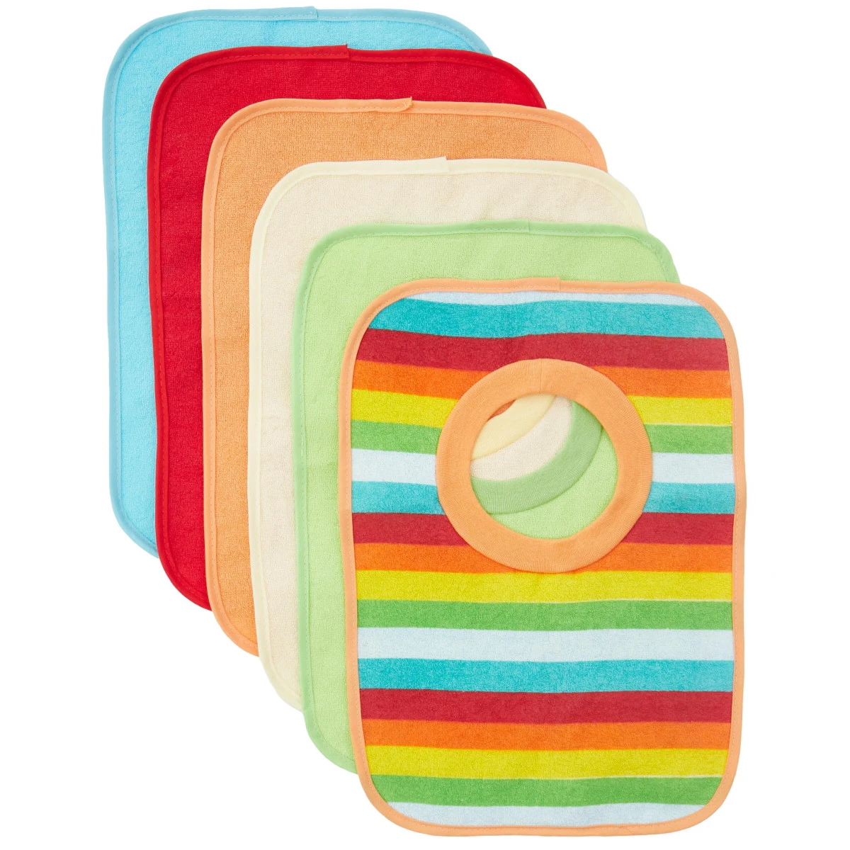 Bieco Regenboog 6 Stuks Slabber Set 38000123 1 Bieco Regenboog 6 Stuks Slabber Set 38000123