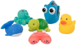 Bo Jungle B-Bath Friends 6 Stuks Badspeelgoed B900210