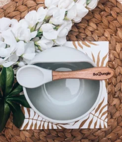 Bo Jungle B-Suction Bowl Grijs Kommetje Met Lepel B500600 -Beste Babyproducten bo jungle b suction bowl grijs kommetje met lepel b500600 11