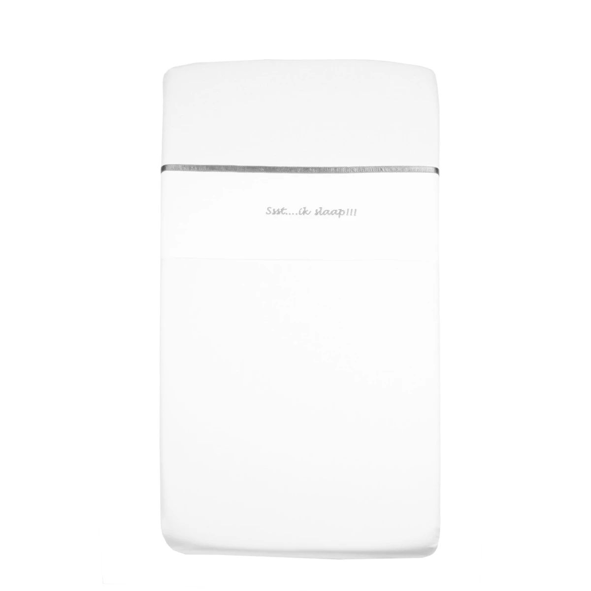 Briljant Ssst....ik Slaap!!! Grijs 75 X 100 Cm Wieglaken 2 Briljant Ssst....ik Slaap!!! Grijs 75 X 100 Cm Wieglaken - Afbeelding 2