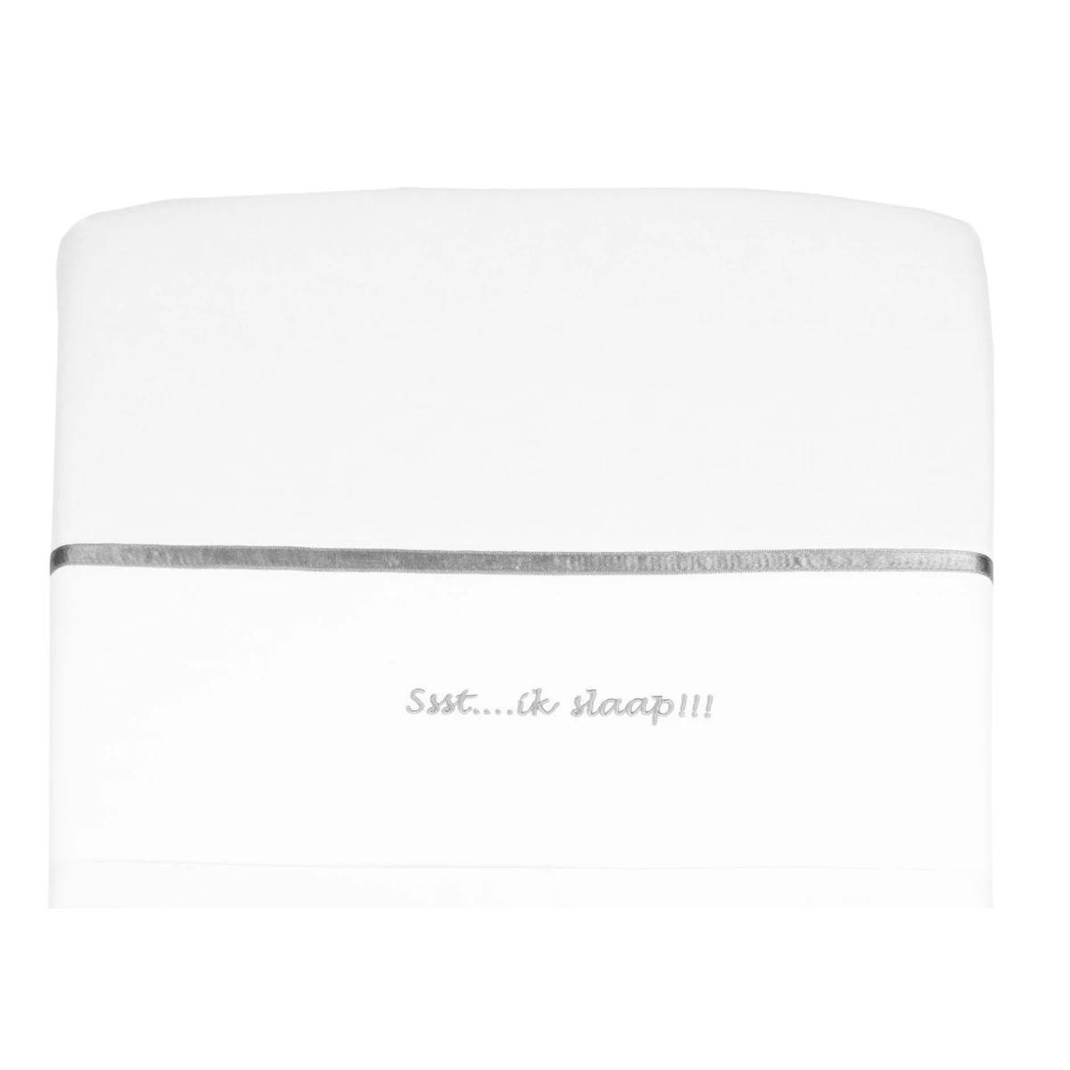 Briljant Ssst....ik Slaap!!! Grijs 75 X 100 Cm Wieglaken 3 Briljant Ssst....ik Slaap!!! Grijs 75 X 100 Cm Wieglaken - Afbeelding 3