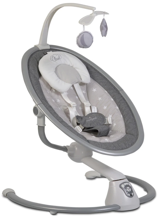 Cangaroo Cloud Grey Stars Swing Elektrische Babyschommel 48123 2 Cangaroo Cloud Grey Stars Swing Elektrische Babyschommel 48123 - Afbeelding 2