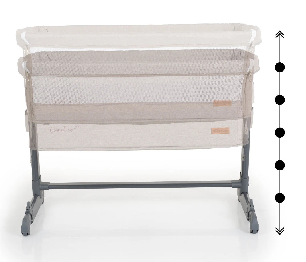 Cangaroo Connect Us Beige Wieg Aan Bed 8 Cangaroo Connect Us Beige Wieg Aan Bed - Afbeelding 8