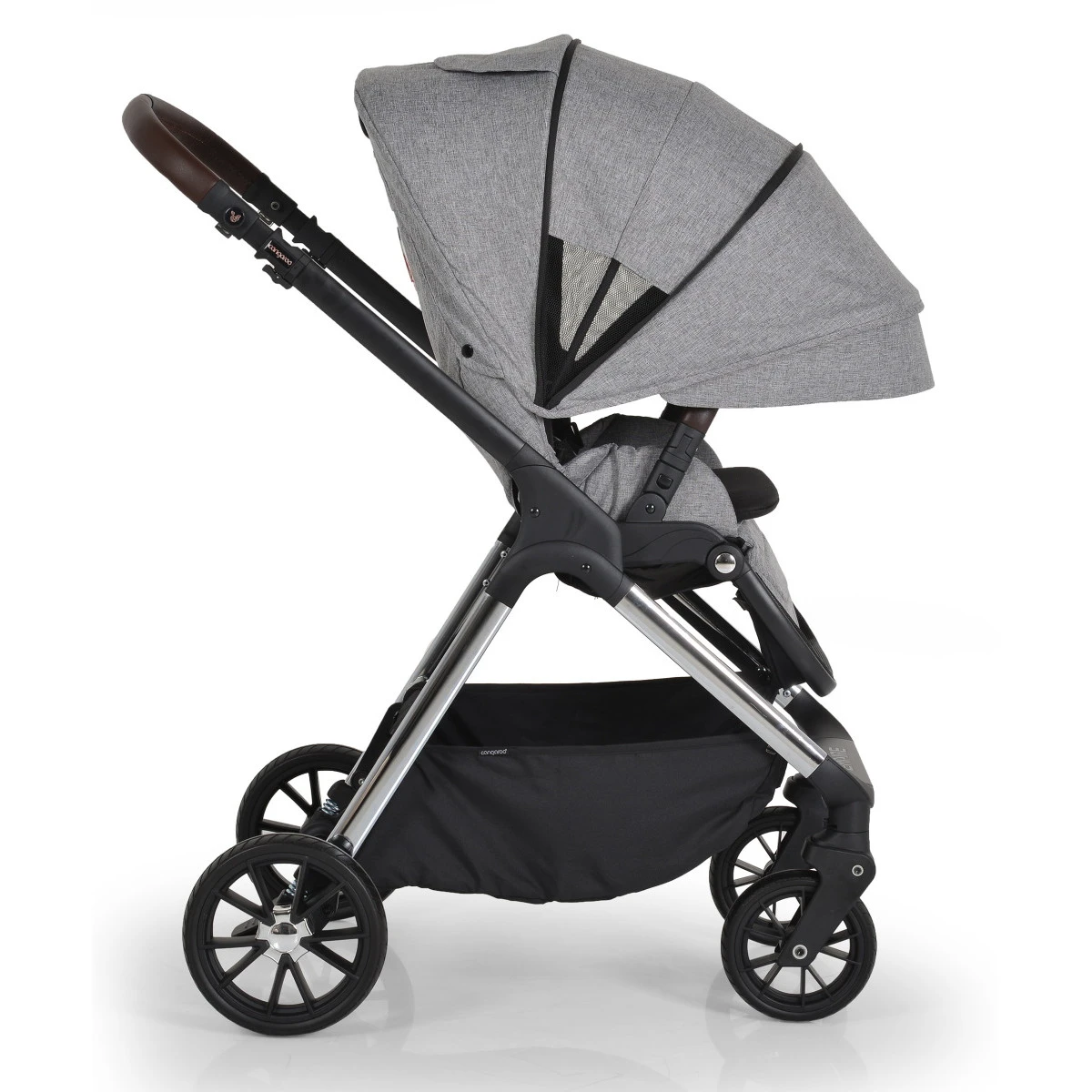 Cangaroo Empire Light Grey 3-in-1 Kinderwagen Incl. Autostoel 13 Cangaroo Empire Light Grey 3-in-1 Kinderwagen Incl. Autostoel - Afbeelding 13